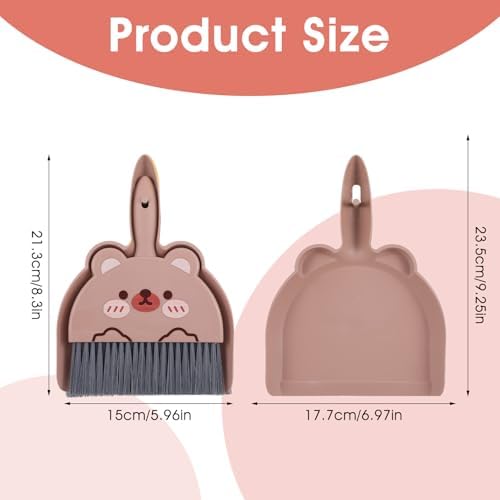 Portable Hand Broom and Dustpan Set, Cute Mini Dustpan and Brush - Image 2