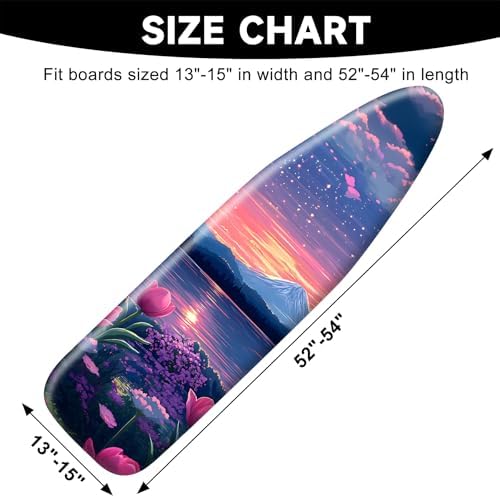 Ironing Board Cover 15"x54"，Standard Ironing Board Replacement Cover，Easy Fit - Image 2