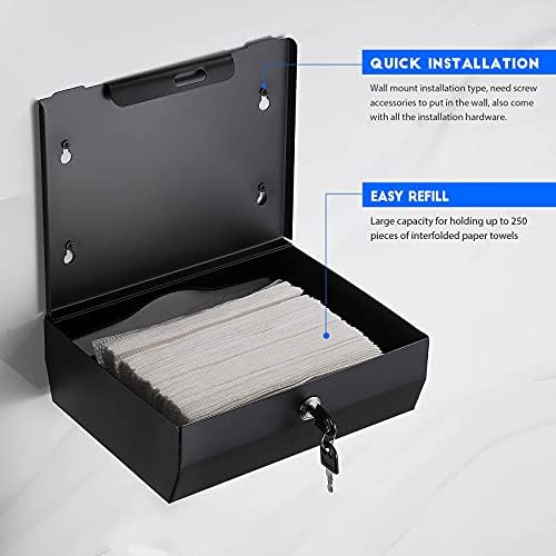 Gorlary Wall Mount Commercial Paper Towel Dispenser - Image 4