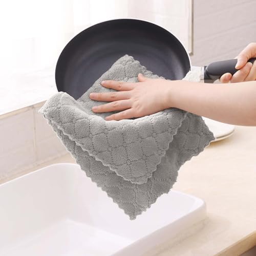 Homaxy Super Soft 16 Pack Coral Velvet Dish Cloths - Image 4