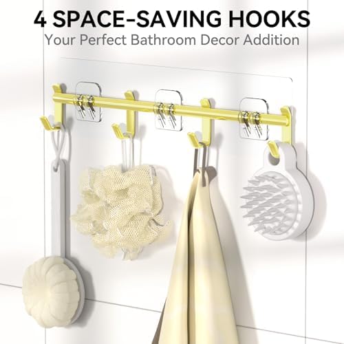 YASONIC Shower Caddy Adhesive, Rustproof Shower Organizer - Image 5