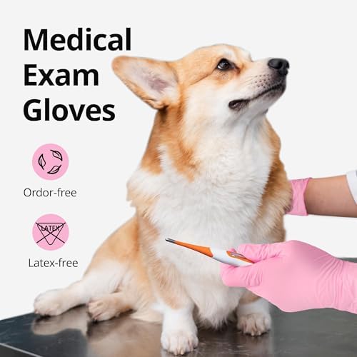 SwiftGrip Nitrile Exam Gloves, 4 Mil, Cherry Blossom, Food Safe Gloves - Image 4
