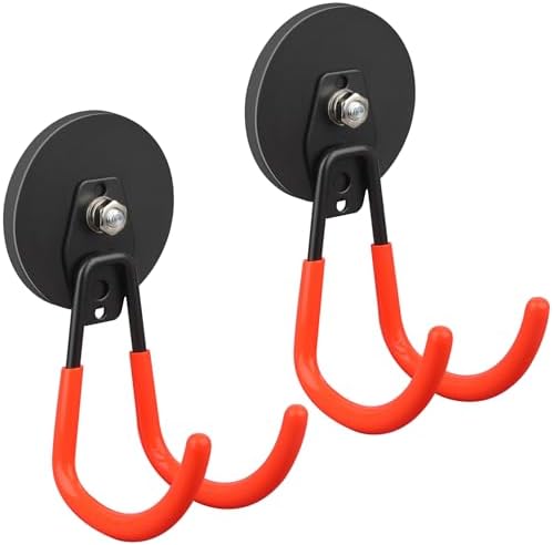 ULIBERMAGNET Strong Magnetic Hooks, 2 Pack Heavy Duty Large Magnetic Hooks by ULIBERMAGNET