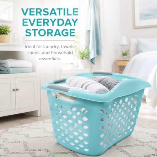 Teal Laundry Basket 9.3 Gal - Image 6