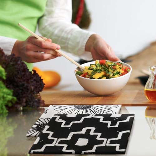 Sunnyray 6 Pcs Kitchen Towels Dish Cloths Nature Modern Absorbent Hand Tea Wash - Image 4