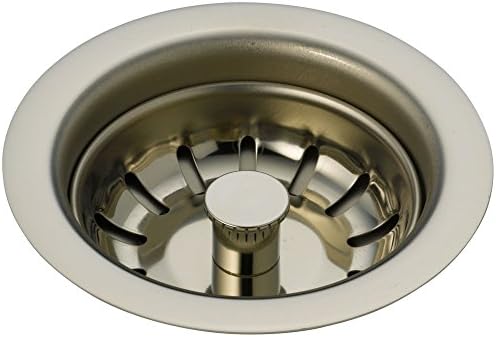 Delta Faucet 72010-PN Kitchen Sink Flange & Strainer, Polished Nickel by Unknown
