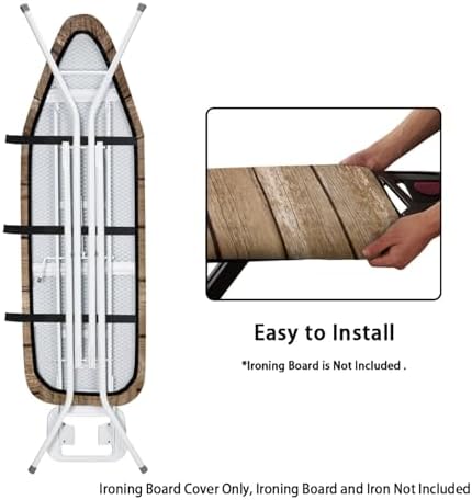 3D Wood Print Ironing Board Covers Standard Size - Image 4