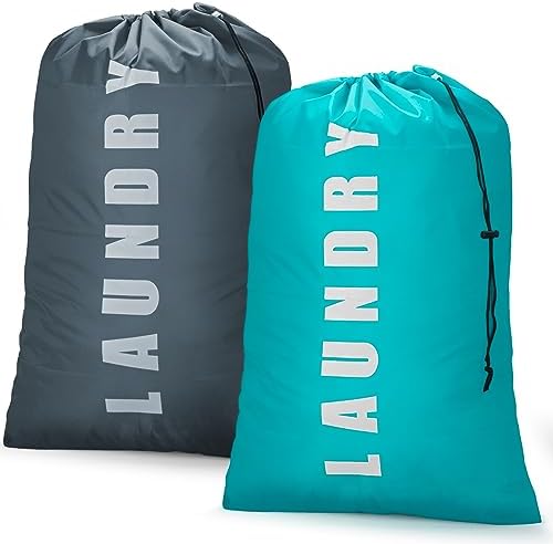 Isink Laundry Bag, 2 Pack Travel Laundry Bags by Isink