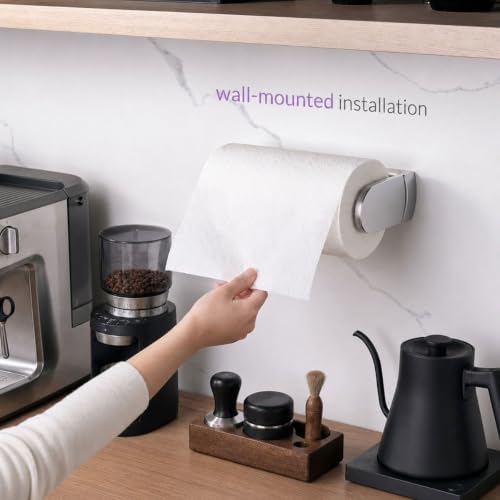 simpletome ONE Hand Paper Towel Holder Under Cabinet - Image 3