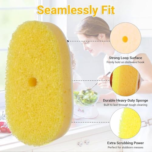 4-Pack Dish Wand Sponge Refills - Image 2