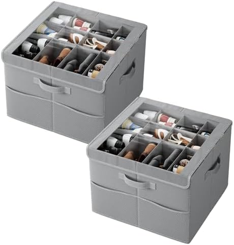 PHINOX Shoe Organizer for Closet, Fits up to 16-24 Pairs, 2 Pack by PHINOX