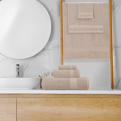 GLAMBURG Ultra Soft 8-Piece Towel Set - Image 4