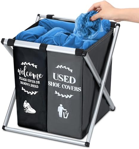 Wonderjune Foldable Disposable Shoe Cover Box Dispenser by Wonderjune