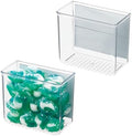 iDesign Magnetic Small Clear Plastic Organizer Bins by iDesign