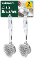 Cuisinart Dish Brush with Handle, 2 Pack, Firm Bristles by BestBrands