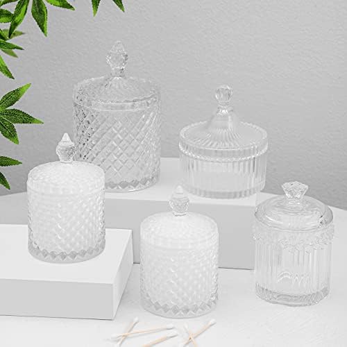 2 Pack Qtip Holder Apothecary Jars - Image 6