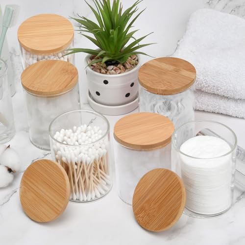 BKYFPQ 6 Pack Glass Qtip Holder Dispenser - Image 3