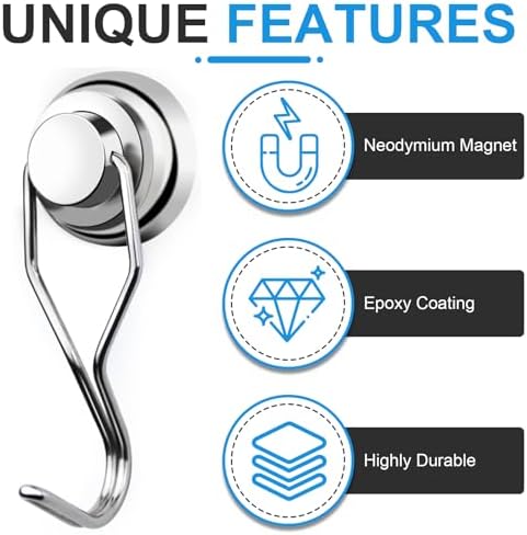 E BAVITE Swivel Swing Magnetic Hooks 80LBS Heavy Duty Magnet Hook - Image 4