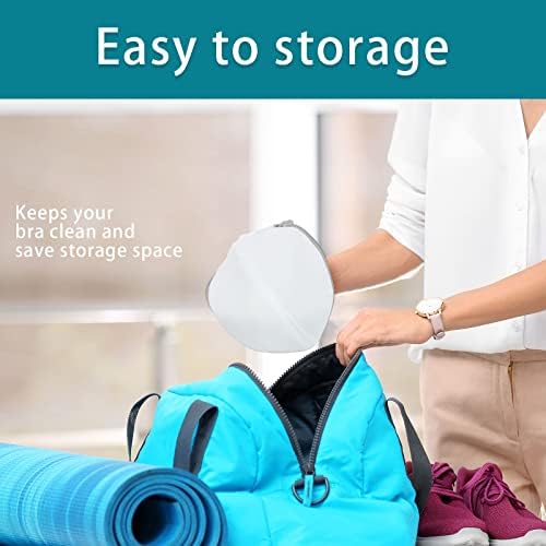 Shappy 6 Pcs Bra Washing Bag for Laundry Storage Women 7.87 Inch Gray - Image 6