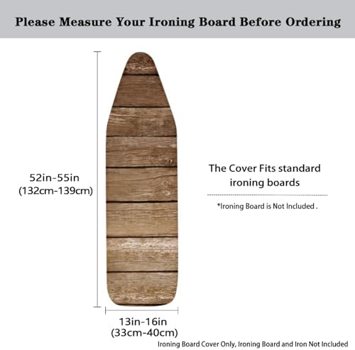 3D Wood Print Ironing Board Covers Standard Size - Image 5