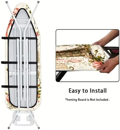 Nuxovilar Floral Dress Form Ironing Board Cover 15x54 Polyester - Image 5