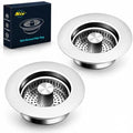 2 Pack Kitchen Sink Drain Strainer & Stopper by voze