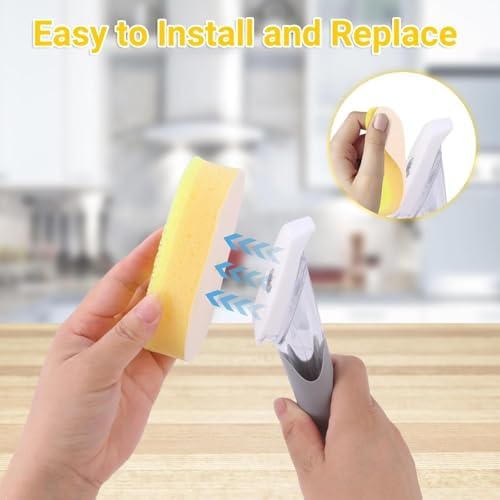 4-Pack Dish Wand Sponge Refills - Image 4