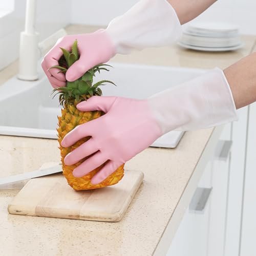 Dish Gloves for Women, Rubber Gloves for Cleaning Bathroom - Image 5