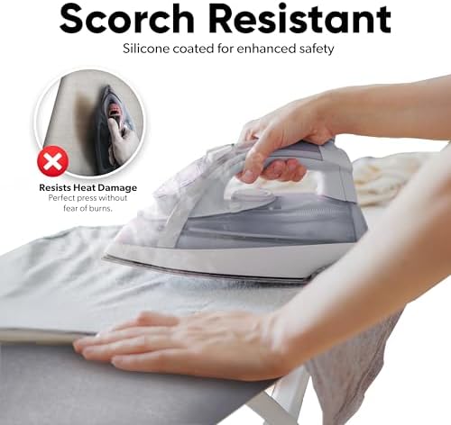 Home Intuition Extra Thick Ironing Board Cover and Pad Iron Scorch Resistant - Image 4