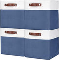 Bagnizer Collapsible Fabric Storage Cubes 11x11 Cube Storage Bins, 4 Pack by Bagnizer