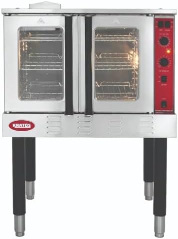 Kratos Commercial Electric Convection Oven, Full Size Free Standing Convection Oven for Restaurants, 3 Phase, 208V (29Y-060)