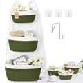 Hanging Basket, 3-Tier Woven Wall Basket by Degeyoyo
