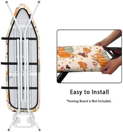 Fall Pumpkin Ironing Board Cover Dust Cover, Autumn Maple Leaves Iron Board - Image 5