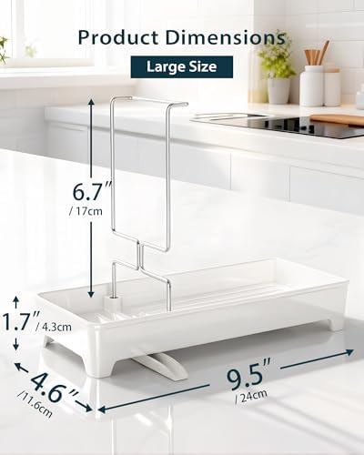Minimalist Sink Caddy, Rustproof Sponge Holder - Image 3