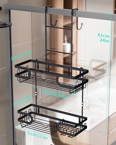 HapiRm Hanging Shower Caddy Over the Door - Image 6
