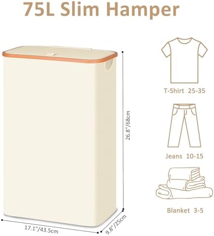 Vincona Slim Laundry Basket - Image 3