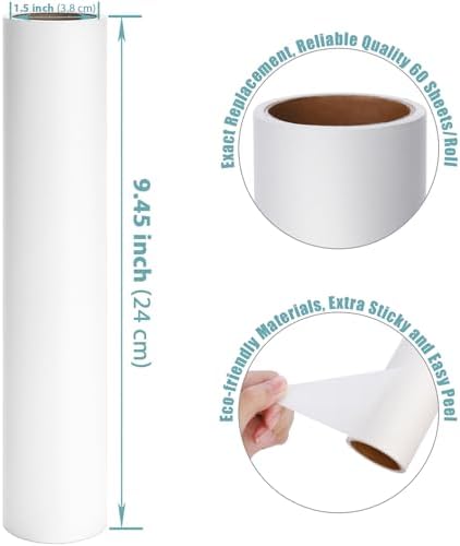 Floor Lint Roller Refills 9.45 inch Pet Hair Sticky Roller Refills - Image 4