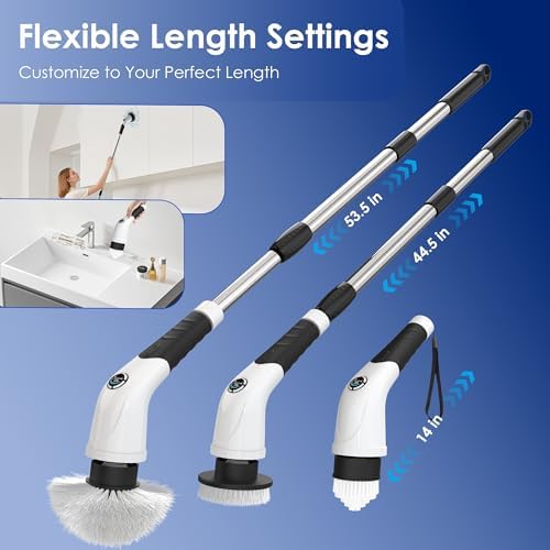 Cordless Electric Spin Scrubber, IPX7 Waterproof Rechargeable Power Cleaning - Image 6