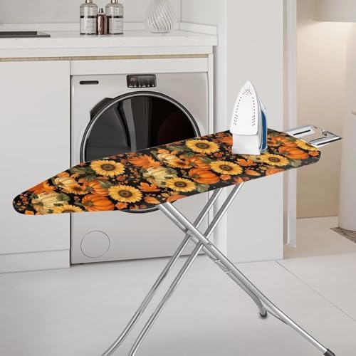 Extra Wide Ironing Board Cover Thanksgiving Pumpkin Sunflower Heavy Duty Thick - Image 2