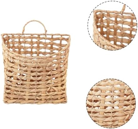 YRMT Wall Hanging Storage Basket Water Hyacinth Hanging Basket - Image 6