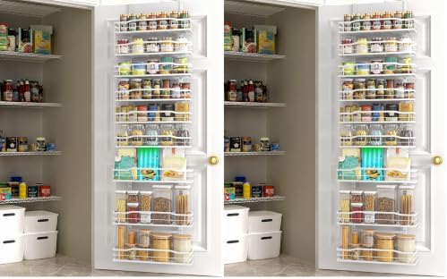 Moforoco White 9-Tier Over The Door Pantry Organizer, Pantry Organization And by MOFOROCO