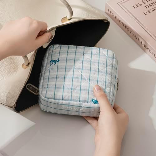 RSRSLEII Mini Quilted Striped Makeup Pouch - Image 2