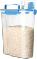 Viretec Rice Storage Container, 5 to 10lb Dry Food Airtight Dispenser, Pet Dog by Viretec