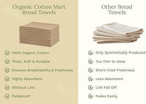Organic Cotton Beige Flour Sack Towels - Image 6
