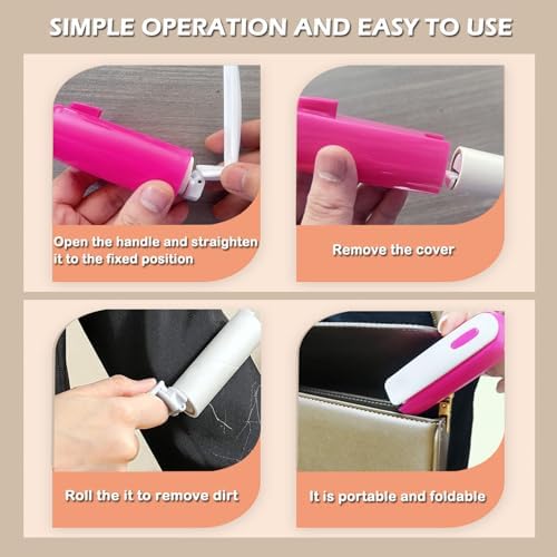 Mini Lint Roller Travel Size, Reusable Portable Lint Roller - Image 3