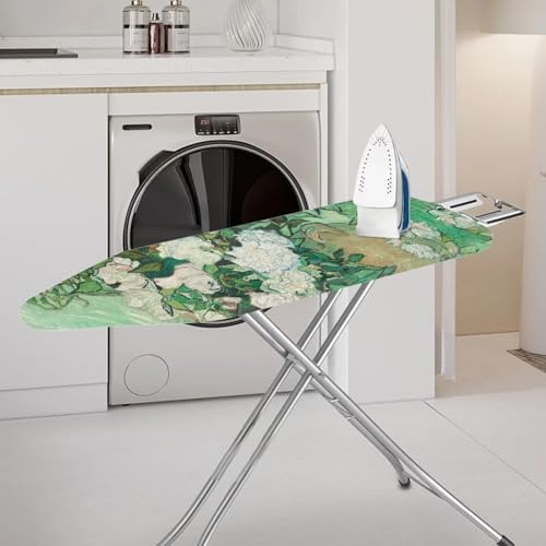 White Rose Ironing Board Cover Dust Covers 15 x 54 Heavy Duty Iron Board Covers - Image 2