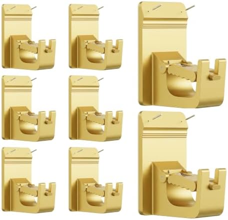 Universal Heavy Duty Curtain Rod Brackets, No Drill Curtain Rod Brackets by CTBOM