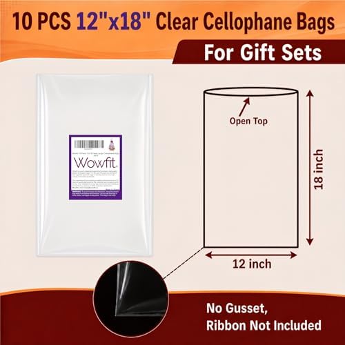 Wowfit 12x18 Cellophane Gift Bags - Image 3