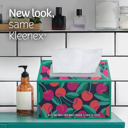 Kleenex Disposable Paper Hand Towels, 6 Boxes, 60 Tissues per Box, Packaging - Image 6