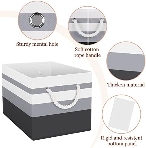 Fab totes Storage Bins 2-Pack, Foldable Storage Baskets - Image 3